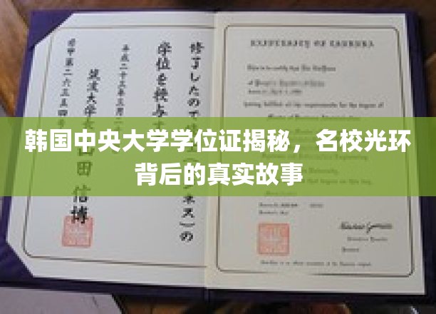 韩国中央大学学位证揭秘，名校光环背后的真实故事
