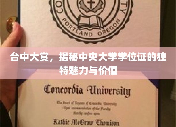 台中大赏，探寻中央大学学位证的独特魅力与价值