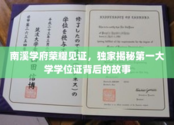 解码南溪学府荣耀，揭秘学位证背后的传奇历程