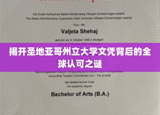 揭秘圣地亚哥州立大学文凭的国际通行密码