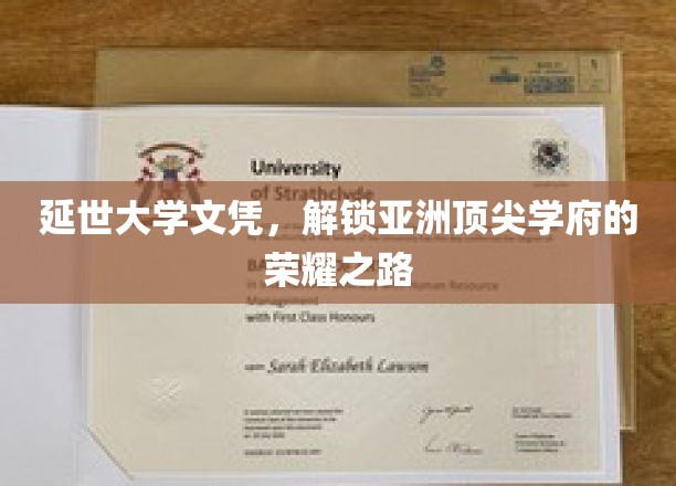 延世荣耀，亚洲顶级学府的文凭密码