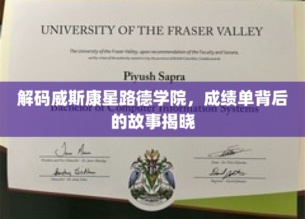 揭开威斯康星路德学院成绩单背后的独特篇章