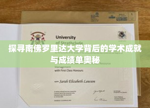解锁南佛罗里达大学，揭秘其卓越学术成就与亮眼成绩单的秘密