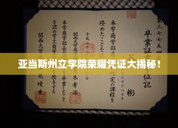 亚当斯州立学院荣耀凭证大揭秘!
