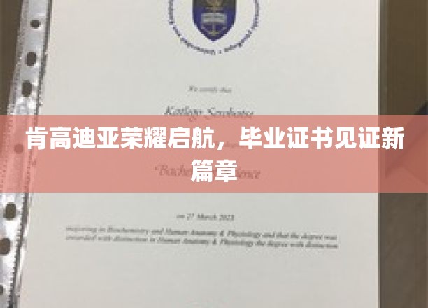 肯高迪亚荣耀启航，毕业证书见证新篇章
