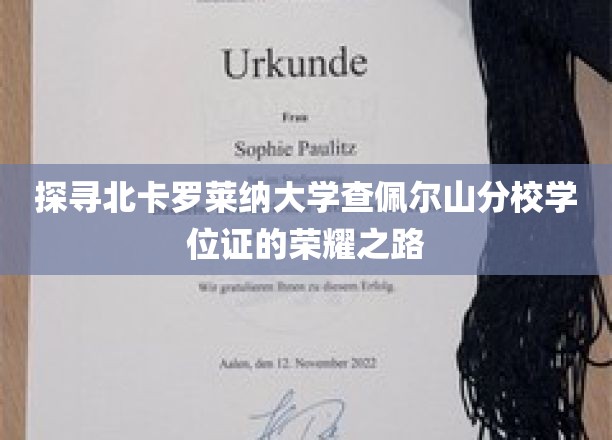 探寻北卡罗莱纳大学查佩尔山分校学位证的荣耀之路