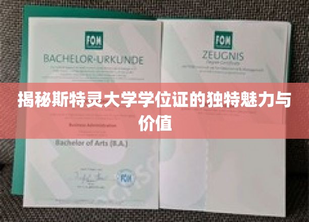 斯特灵大学学位证的独特魅力与价值揭秘