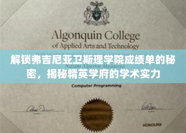 揭秘弗吉尼亚卫斯理学院，探秘学霸摇篮的秘密成绩单