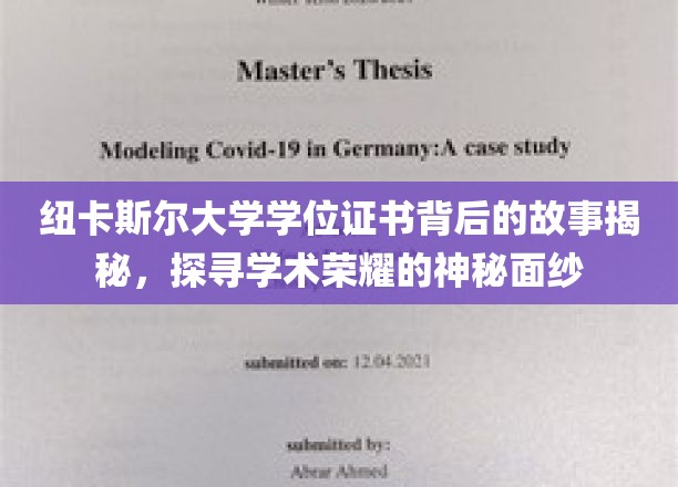 解码纽卡斯尔大学学位证书，揭开荣耀背后的学术传奇