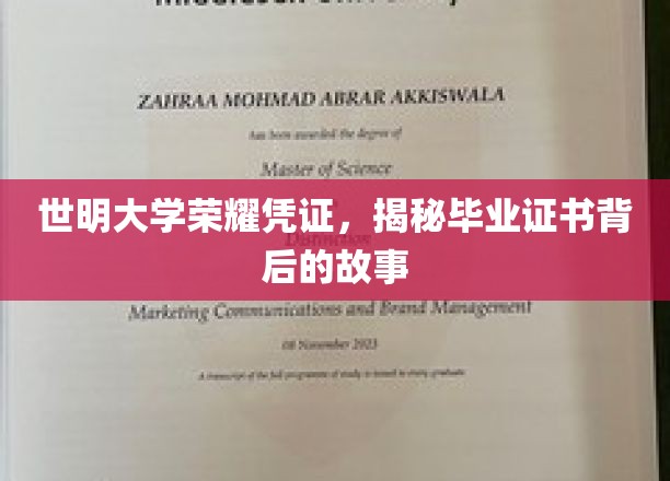 世明大学荣耀凭证，揭秘毕业证书背后的故事