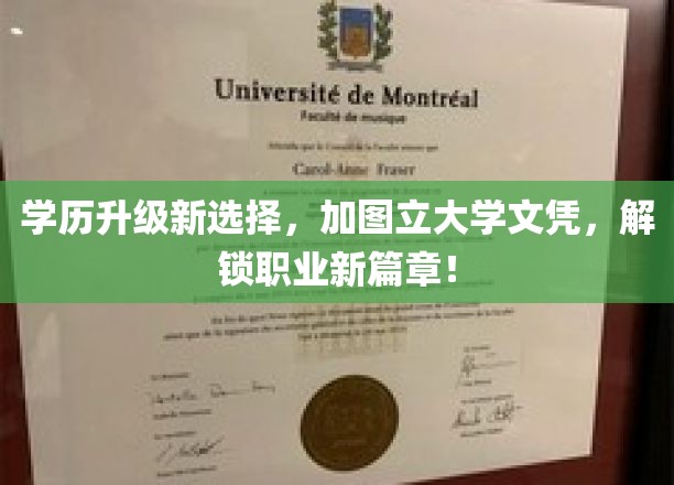学历飞跃新起点，加图立大学文凭，助你职场焕新颜