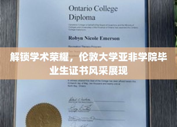 伦敦亚非精英榜，揭秘毕业证书背后的荣耀风采