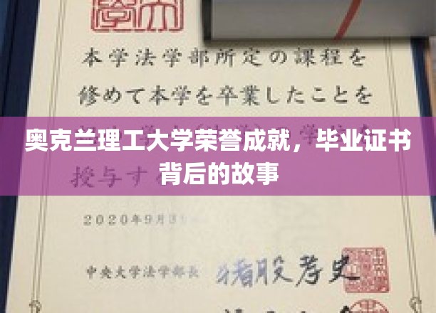 奥克兰理工大学荣誉成就，毕业证书背后的故事