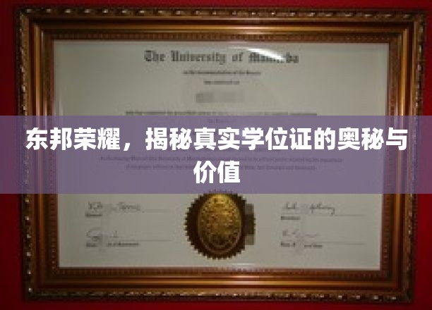东邦学位证传奇，揭开学历认证的非凡力量