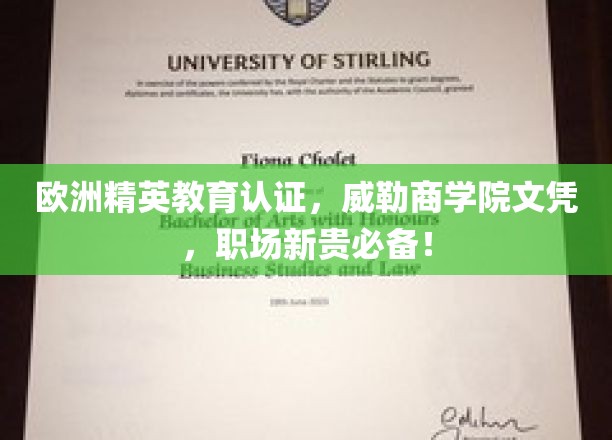 欧洲精英学府认证，威勒商学院文凭，助你职场一跃成为新贵精英！
