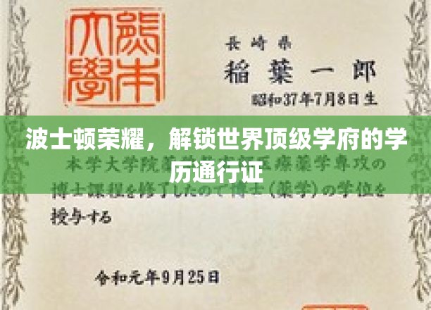 波士顿荣耀，解锁世界顶级学府的学历通行证