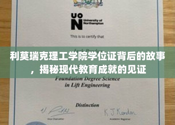 利莫瑞克理工学院学位证背后的故事，揭秘现代教育成就的见证