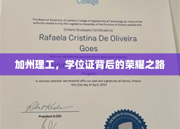 探寻加州理工的荣耀殿堂，学位证背后的不凡历程
