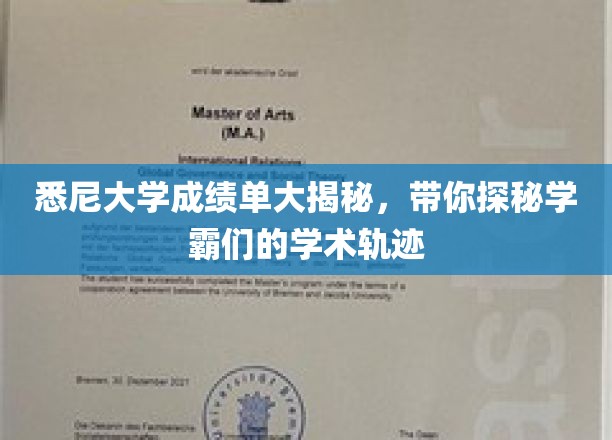 悉尼大学成绩单大揭秘，带你一探究竟学霸们的学术足迹