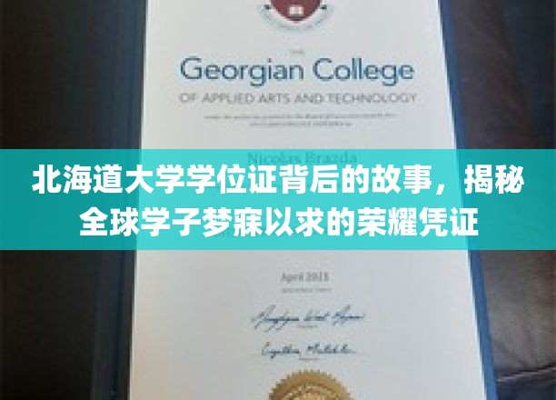 北海道大学学位证背后的故事：揭秘全球学子梦寐以求的荣耀凭证