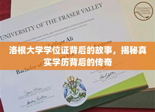 洛根大学学位证，探寻学历传奇背后的真实篇章