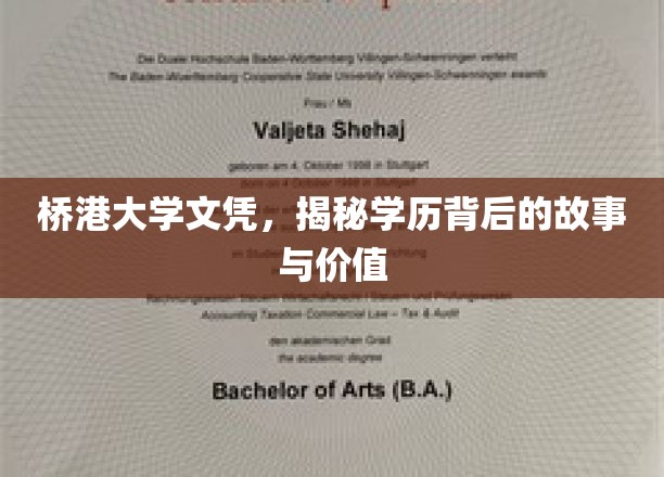 桥港文凭背后的秘密，揭秘学历的深层价值与传奇故事