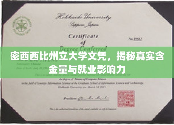 密西西比州立大学文凭：揭秘其真实含金量与就业影响力