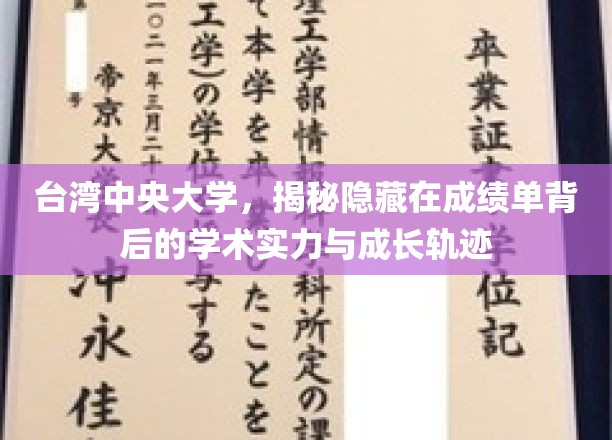台湾中央大学，一窥成绩单背后的学术实力与成长轨迹
