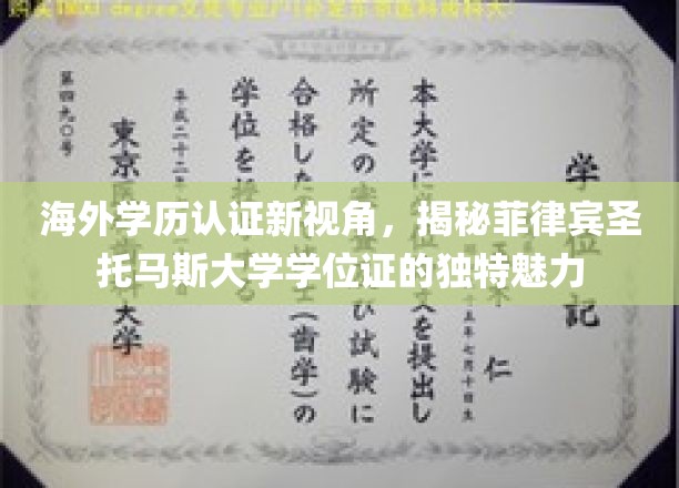 海外学历认证新视角，探寻菲律宾圣托马斯大学学位证的独特魅力