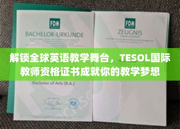 跨越英语教学疆界，TESOL国际资格证助你绽放教学风采