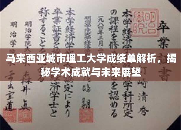 解码城理成就，马来西亚城市理工大学成绩单背后的学术蓝图