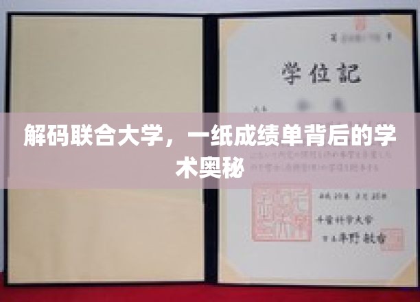 破译联合大学成绩单，揭开学术成就的神秘面纱