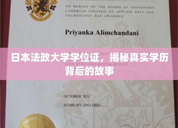 日本法政大学学历之谜，探秘学位证背后的传奇故事