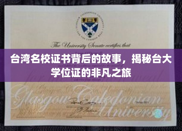 台湾名校证书背后的故事，揭秘台大学位证的非凡之旅