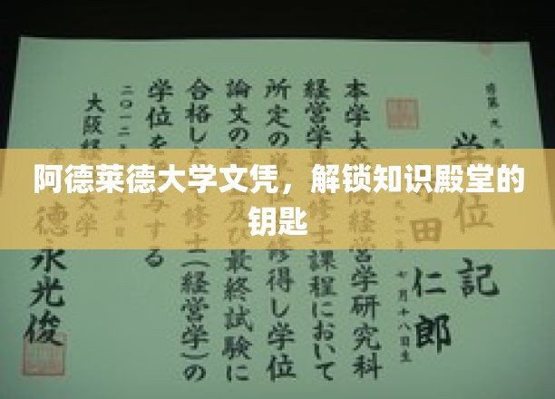 阿德莱德文凭，开启学术奥秘之门