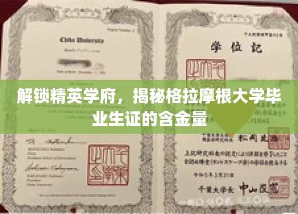 探索精英学府，揭开格拉摩根大学毕业生证的奥秘
