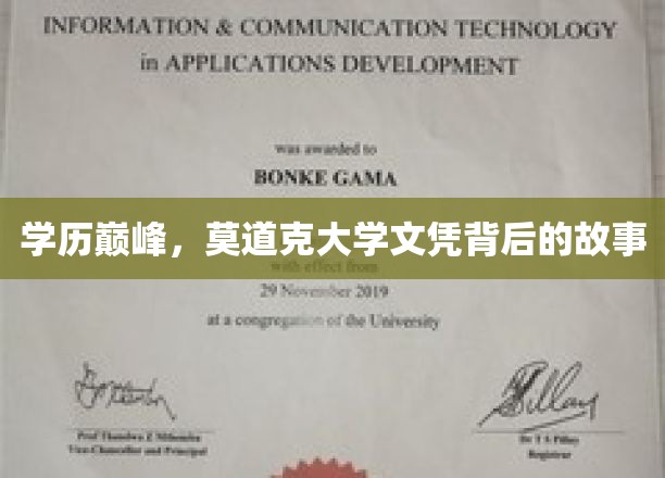 解码精英摇篮，莫道克大学文凭背后的不为人知历程