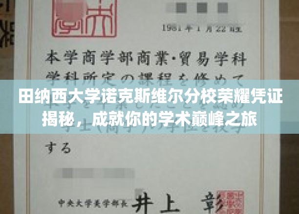 探索田纳西大学诺克斯维尔分校荣耀凭证，开启你的学术巅峰探索之旅