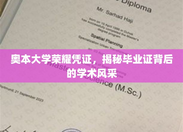 奥本荣耀，毕业证背后的学术魅力大揭秘