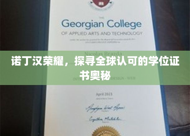 诺丁汉荣耀，揭秘全球认可的学位证书的奥秘