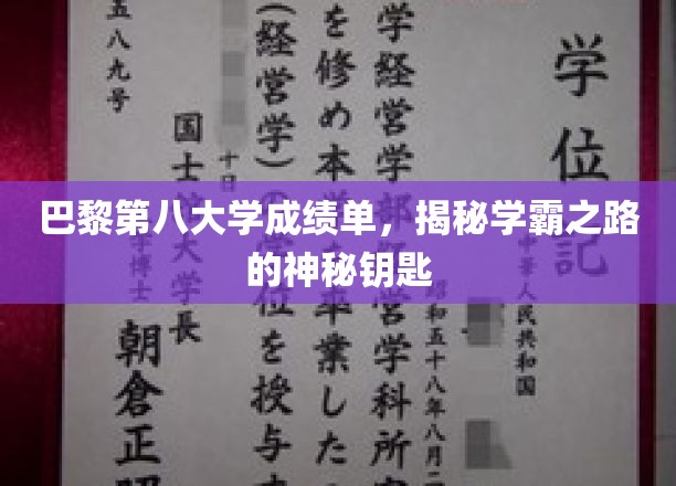 探寻巴黎第八大学学霸秘籍，揭秘成绩单背后的成功之道