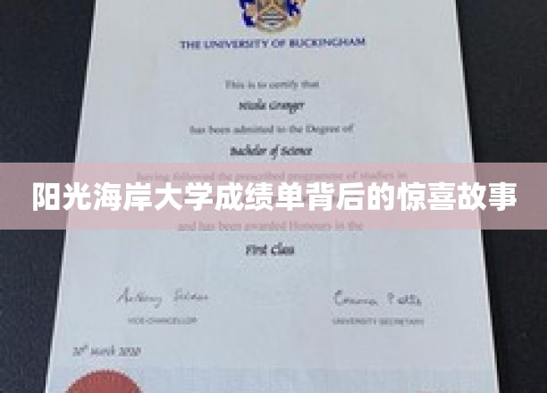 阳光海岸大学成绩单背后的惊喜故事