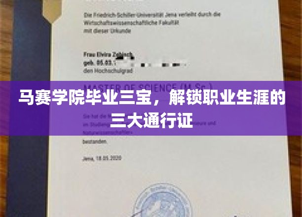 马赛学院毕业三宝，解锁职业生涯的三大通行证