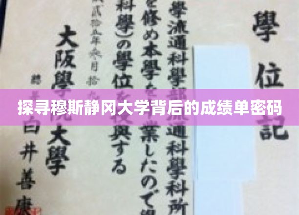 解码穆斯静冈大学，揭秘辉煌成就背后的神秘力量