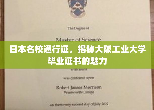 解锁日本教育殿堂，揭秘大阪工业大学毕业证书的非凡价值