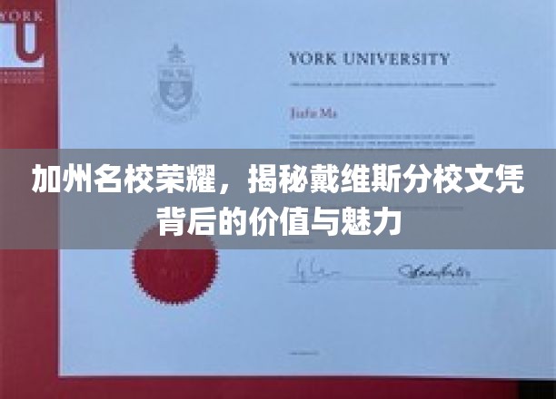 戴维斯分校荣耀解析，揭秘加州名校文凭的非凡价值与迷人风采