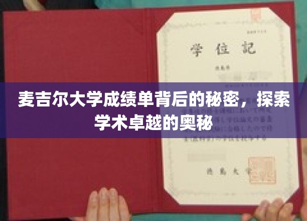 麦吉尔大学成绩单背后的秘密，探索学术卓越的奥秘