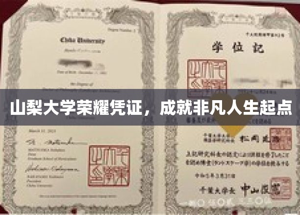 山梨大学荣耀凭证，成就非凡人生起点