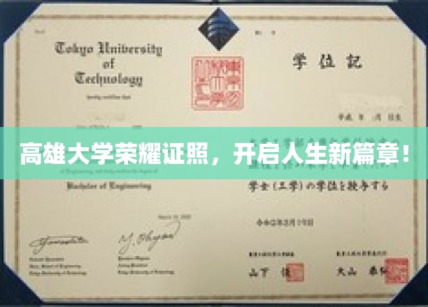 高雄大学荣耀证照,开启人生新篇章!