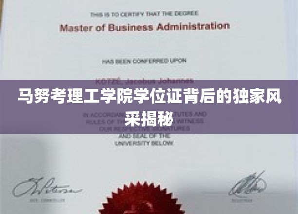 探寻马努考理工学院学位证的非凡魅力与故事